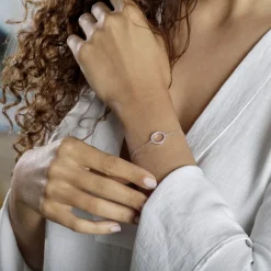 Histoire d'Or Bracelet Ambroisie Argent Blanc Oxyde De Zirconium argent blanc oxyde rose Clearance