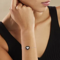 Histoire d'Or Bracelet Ana-paula Argent Blanc Céramique Et Oxyde De Zirconium Online