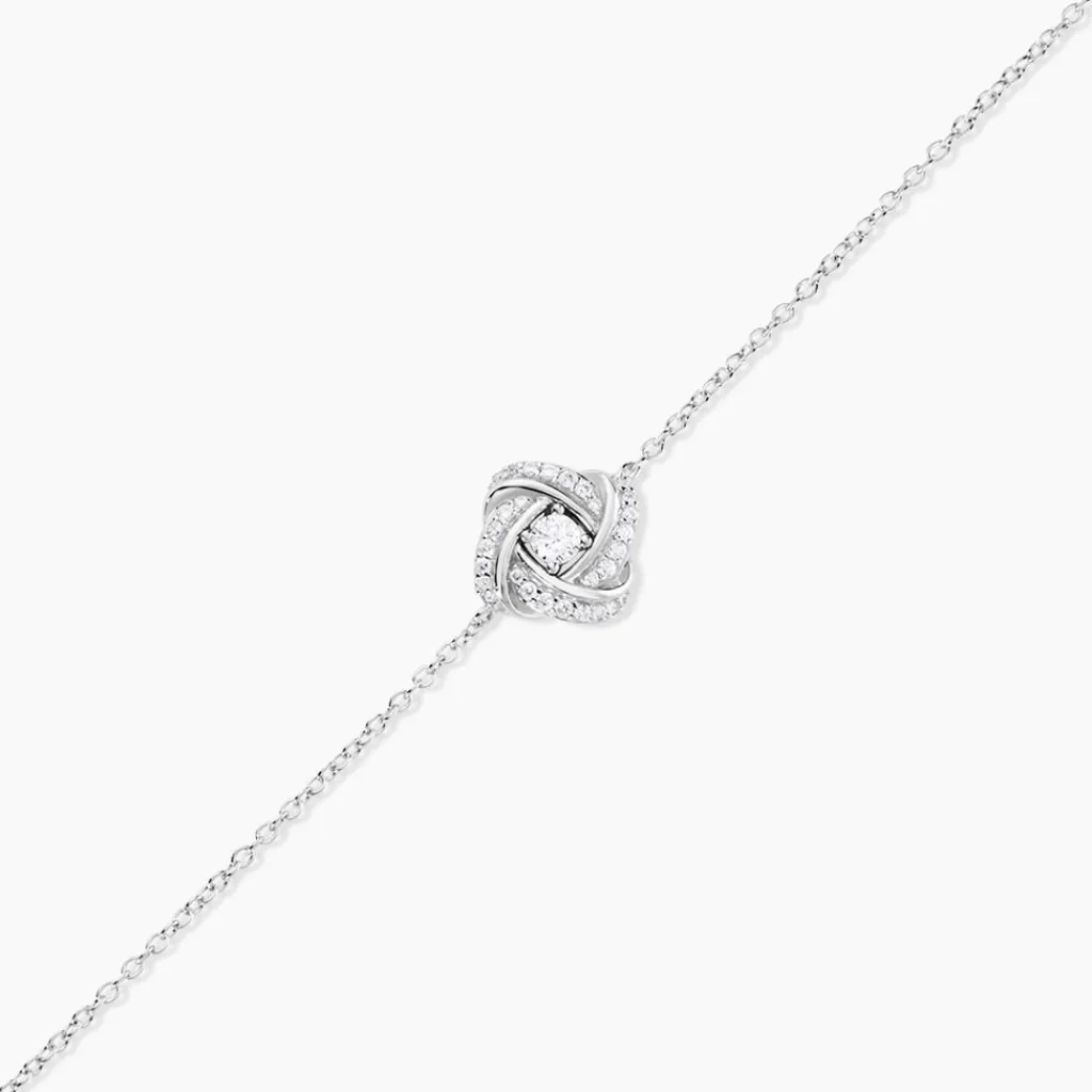 Histoire d'Or Bracelet Anasthase Argent Blanc Oxyde De Zirconium Sale