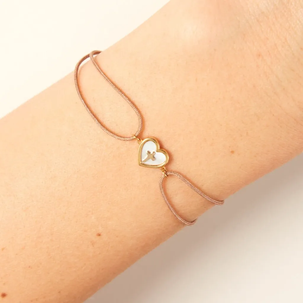 Histoire d'Or Bracelet Angel Or Jaune Nacre Discount