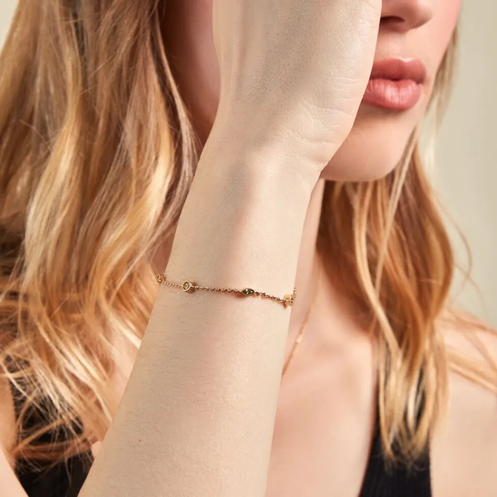 Histoire d'Or Bracelet Angelica Plaque Or Jaune Oxyde De Zirconium Online