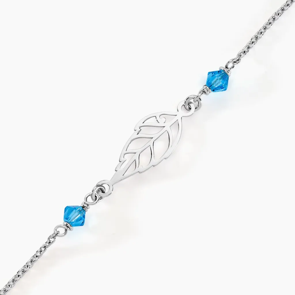 Histoire d'Or Bracelet Angelika Argent Blanc Pierre De Synthese Online