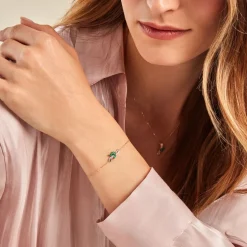 Histoire d'Or Bracelet Angie Or Jaune Emeraude Diamant or jaune émeraude Online