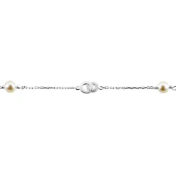 Histoire d'Or Bracelet Anilie Argent Blanc Perle D'imitation Et Oxyde De Zirconium