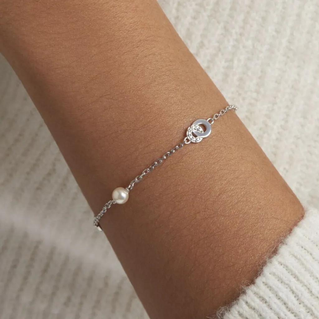Histoire d'Or Bracelet Anilie Argent Blanc Perle D'imitation Et Oxyde De Zirconium