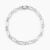 Histoire d'Or Bracelet Anilo Maille Alternee 1/1 Argent Blanc Outlet
