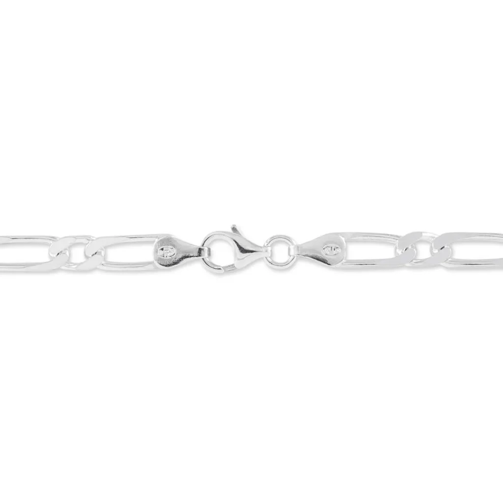 Histoire d'Or Bracelet Anilo Maille Alternee 1/1 Argent Blanc Outlet
