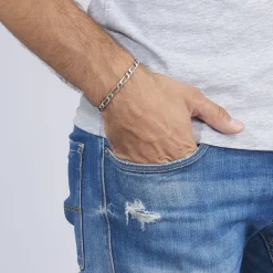 Histoire d'Or Bracelet Anilo Noircie Argent Blanc Outlet