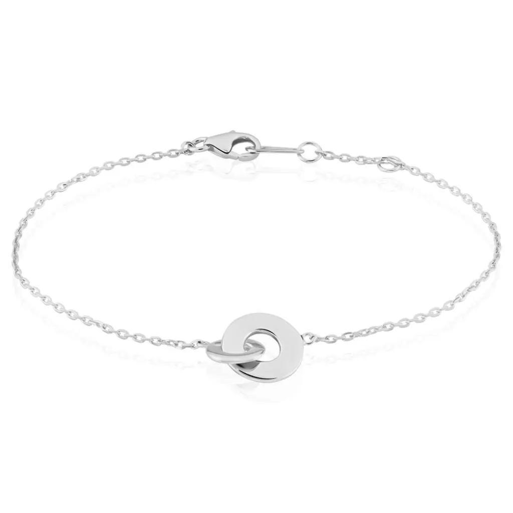 Histoire d'Or Bracelet Anjeza Argent Blanc Discount