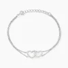 Histoire d'Or Bracelet Anne-ael Argent Blanc Oxyde De Zirconium Clearance