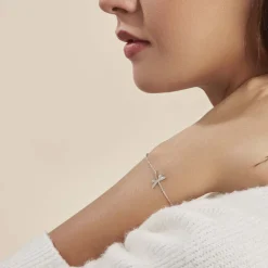Histoire d'Or Bracelet Anne-louise Argent Blanc Clearance
