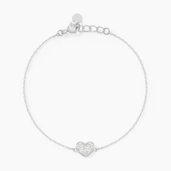 Histoire d'Or Bracelet Annouk Argent Blanc Oxyde De Zirconium New