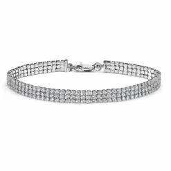 Histoire d'Or Bracelet Anthia Argent Blanc Oxyde De Zirconium