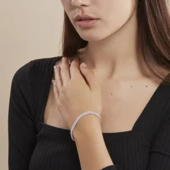 Histoire d'Or Bracelet Anthia Argent Blanc Oxyde De Zirconium