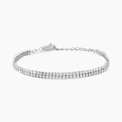 Histoire d'Or Bracelet Anthia Argent Blanc Oxyde De Zirconium