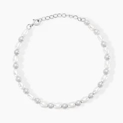 Histoire d'Or Bracelet Argent Bede Perles De Culture Best