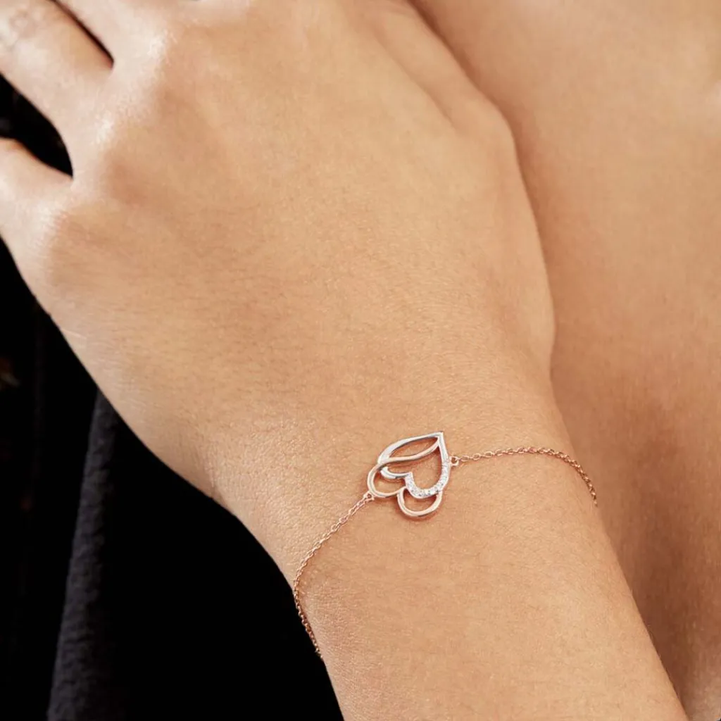 Histoire d'Or Bracelet Argent Bicolore Serapis Oxyde De Zirconium Discount