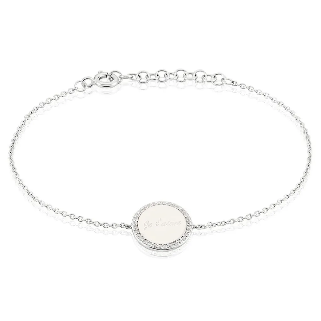 Histoire d'Or Bracelet Argent Blanc Amika Oxydes De Zirconium Online