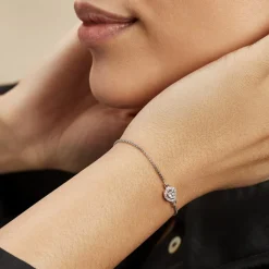 Histoire d'Or Bracelet Argent Blanc Andromeda Oxydes De Zirconium Hot