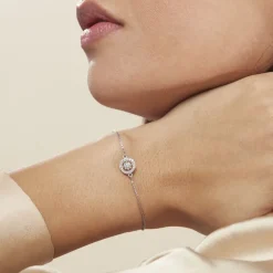 Histoire d'Or Bracelet Argent Blanc Angerona Oxydes De Zirconium New
