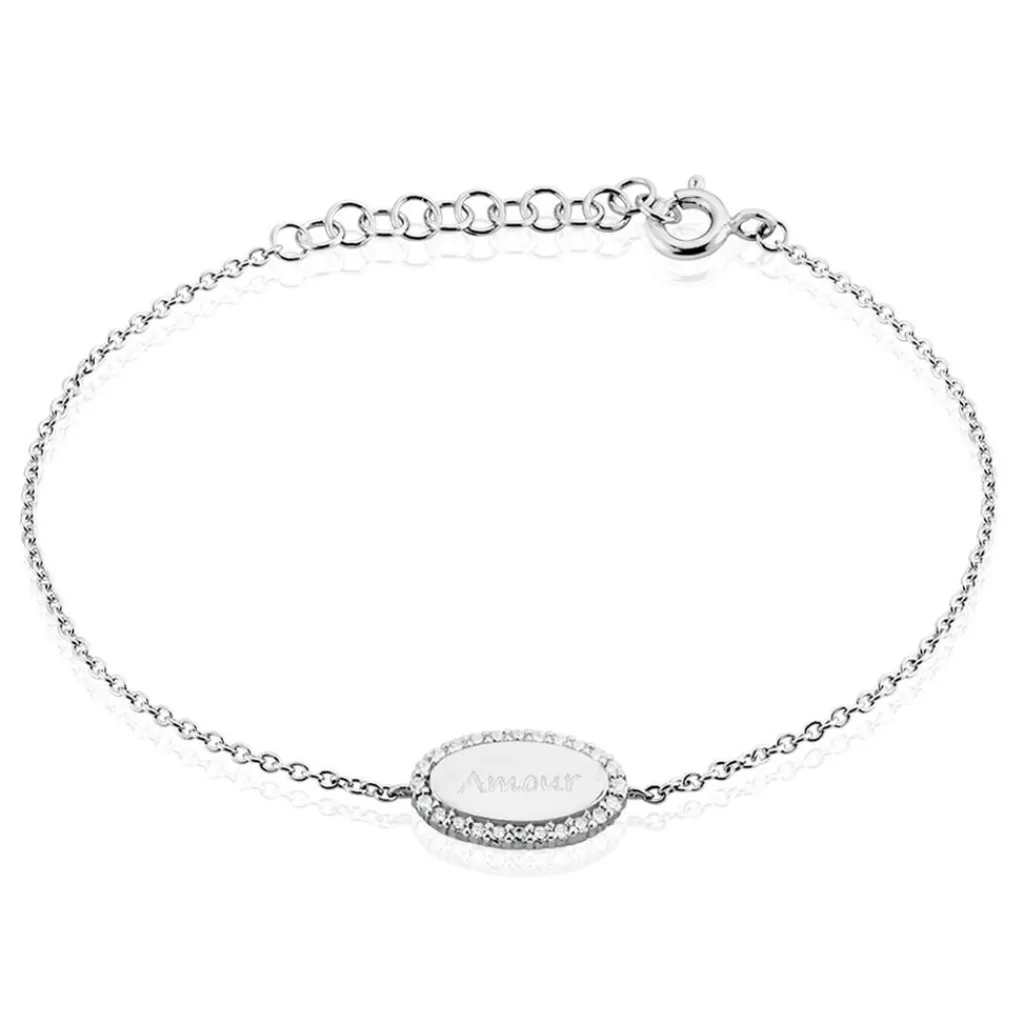 Histoire d'Or Bracelet Argent Blanc Ankur Oxydes De Zirconium Clearance