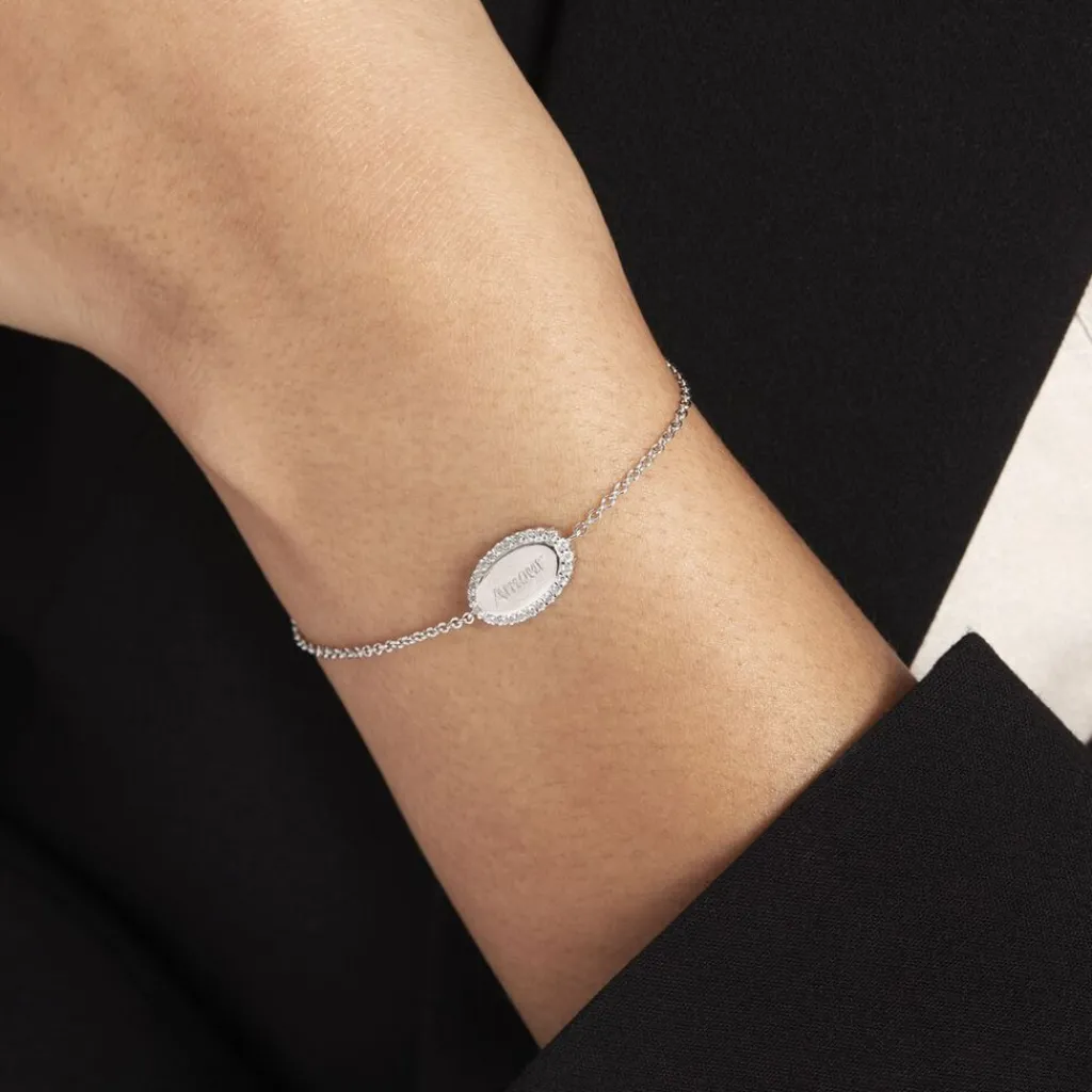Histoire d'Or Bracelet Argent Blanc Ankur Oxydes De Zirconium Clearance