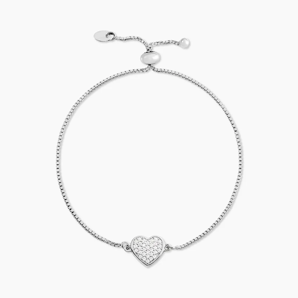 Histoire d'Or Bracelet Argent Blanc Annice Oxydes De Zirconium Sale