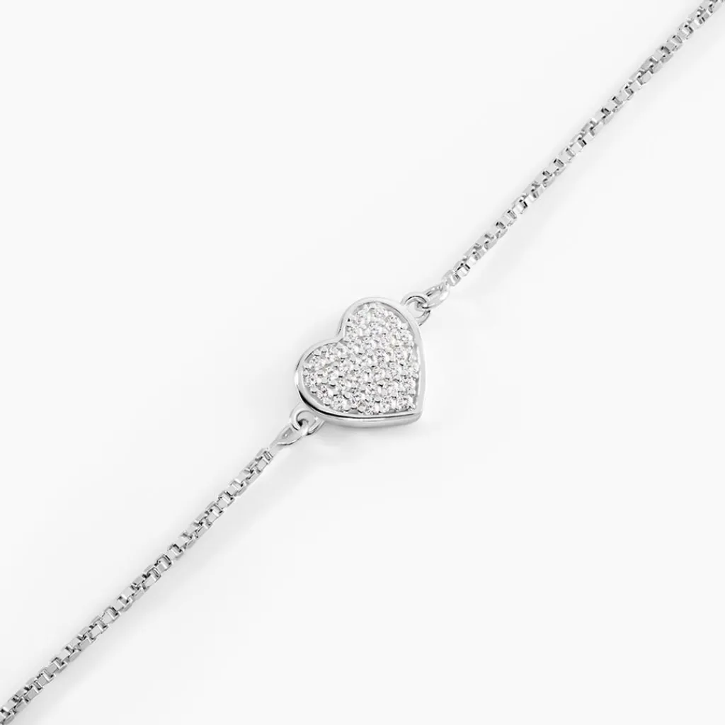 Histoire d'Or Bracelet Argent Blanc Annice Oxydes De Zirconium Sale