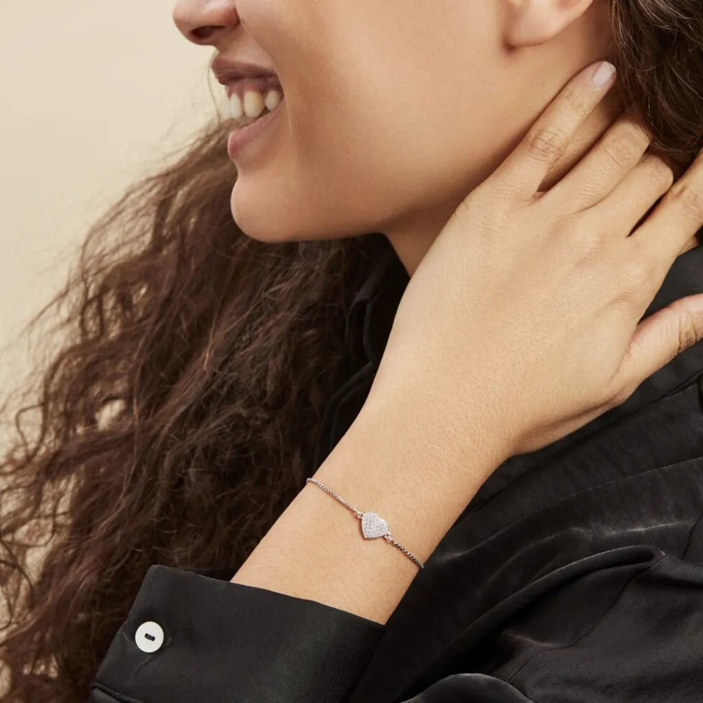 Histoire d'Or Bracelet Argent Blanc Annice Oxydes De Zirconium Sale