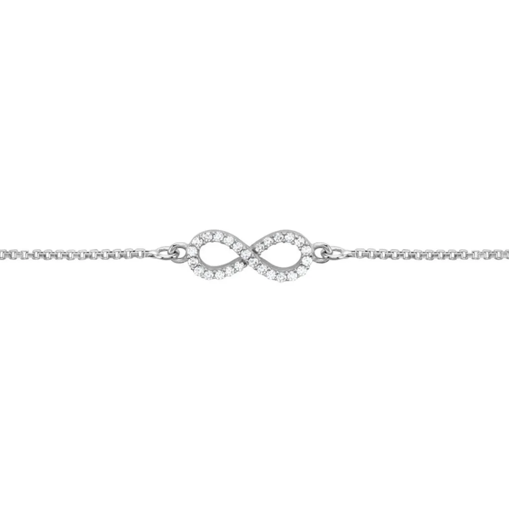 Histoire d'Or Bracelet Argent Blanc Anona Oxydes De Zirconium Hot