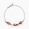 Histoire d'Or Bracelet Argent Blanc Eve-liseae Ambre Hot