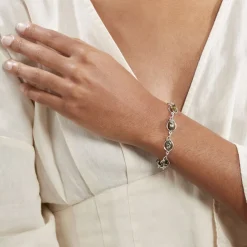 Histoire d'Or Bracelet Argent Blanc Marie-pauline Ambre Hot