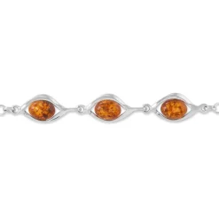 Histoire d'Or Bracelet Argent Blanc Mounyaae Ambre Discount