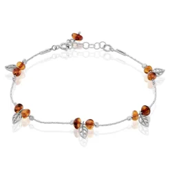 Histoire d'Or Bracelet Argent Blanc Nolana Ambre Hot