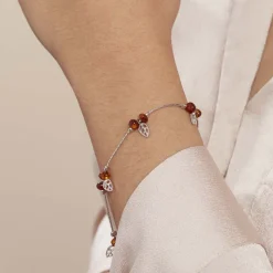 Histoire d'Or Bracelet Argent Blanc Nolana Ambre Hot