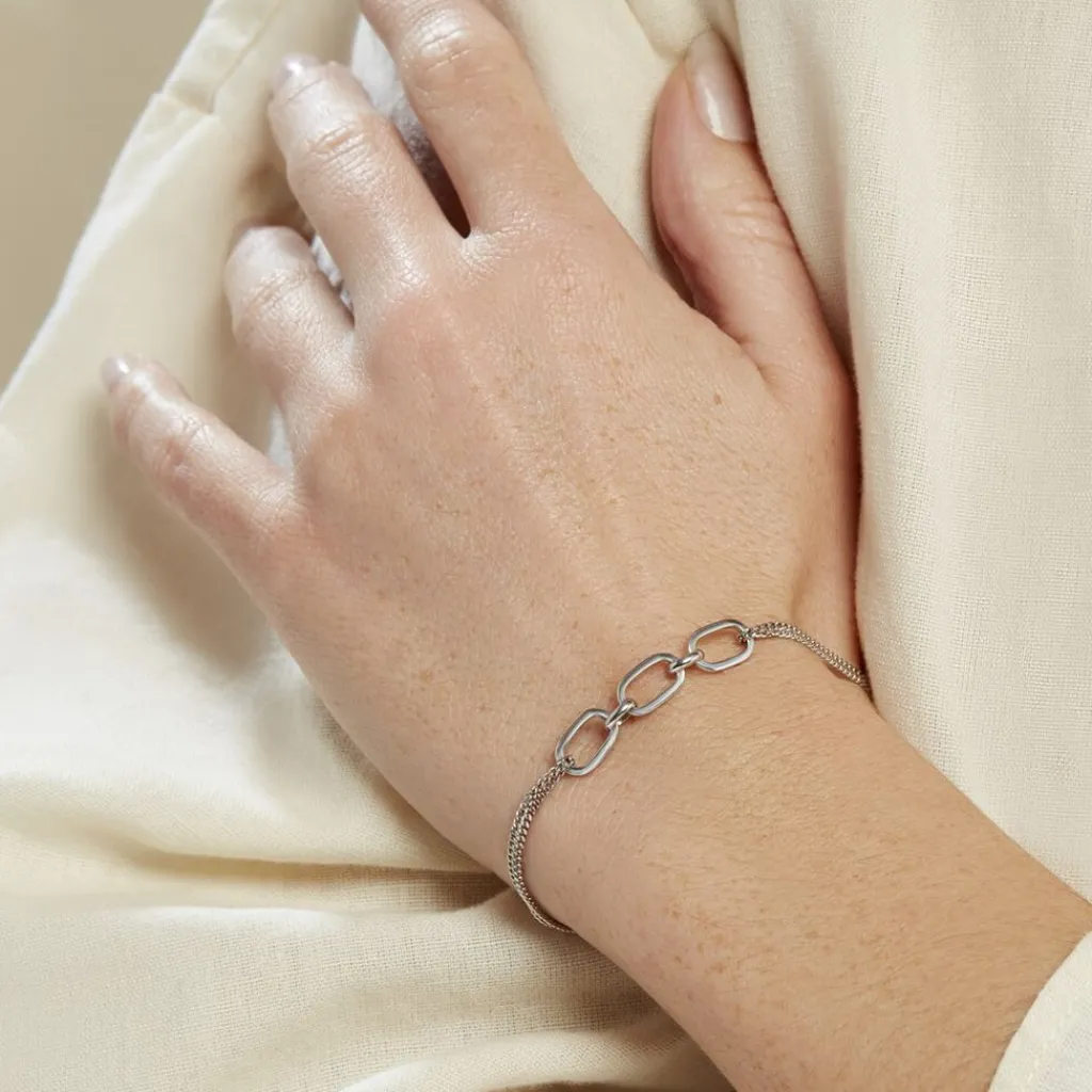Histoire d'Or Bracelet Argent Blanc Nos Outlet