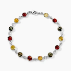 Histoire d'Or Bracelet Argent Blanc Rosalie Ambres Discount