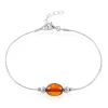Histoire d'Or Bracelet Argent Blanc Safaa Ambre New