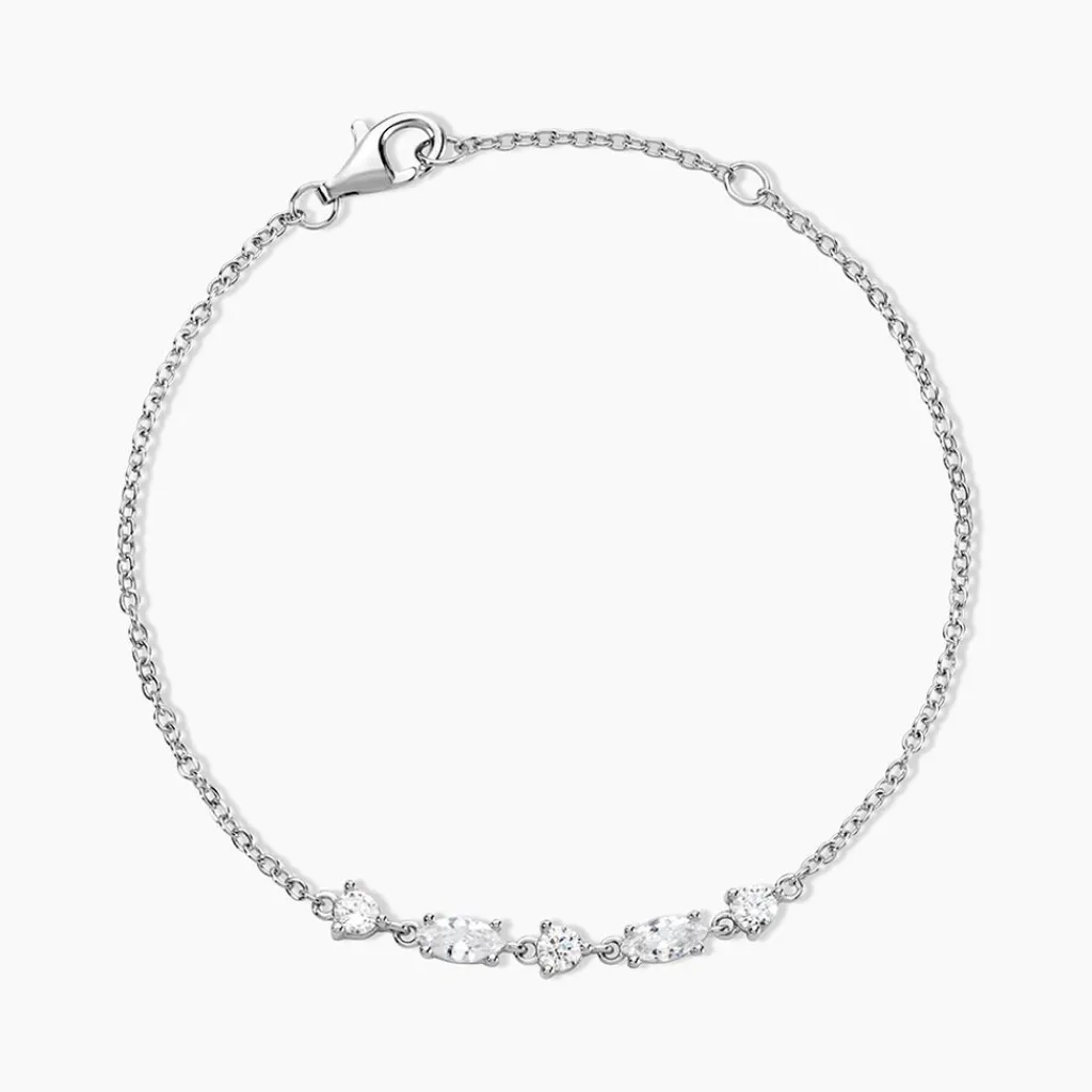 Histoire d'Or Bracelet Argent Blanc Shiny Nights Oxyde De Zirconium Outlet