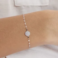 Histoire d'Or Bracelet Argent Blanc Turin Oxydes De Zirconium