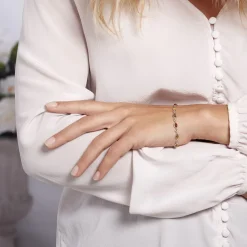 Histoire d'Or Bracelet Argent Blanc Weronika Ambre Discount