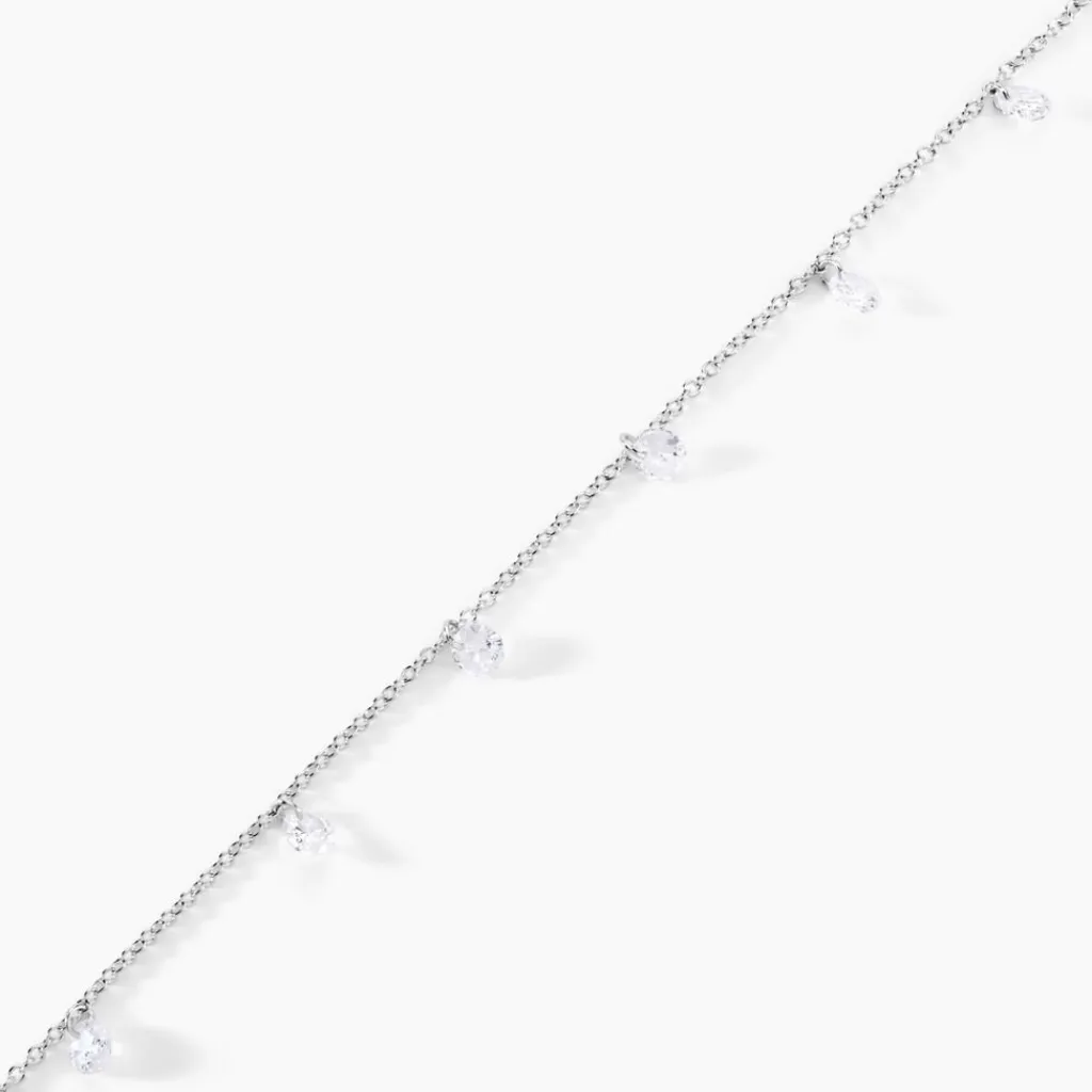 Histoire d'Or Bracelet Argent Collie Argent Blanc Oxyde Hot