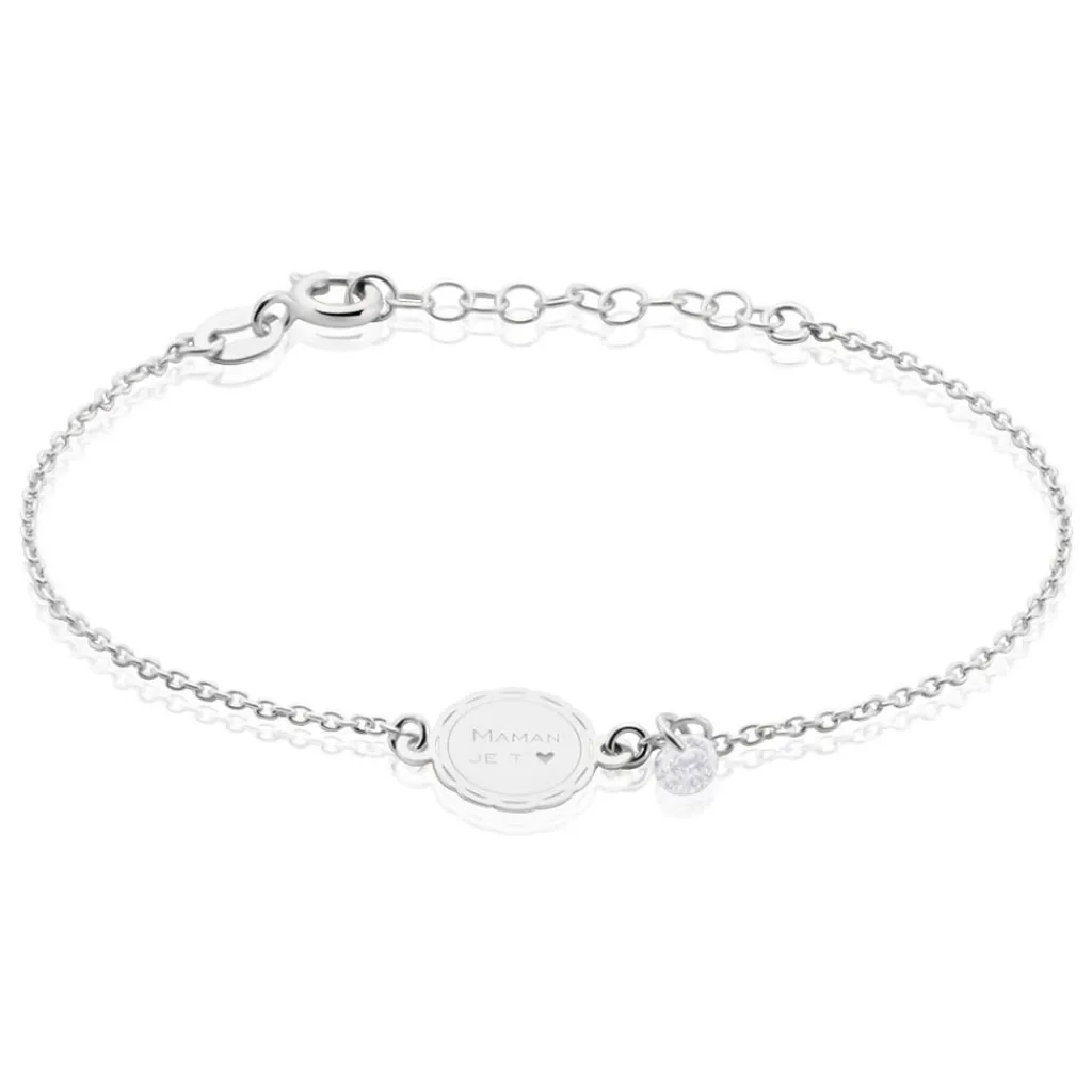 Histoire d'Or Bracelet Argent Glannon Oxyde De Zirconium Hot