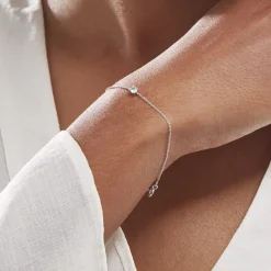 Histoire d'Or Bracelet Argent Lylwenn Oxydes De Zirconium argent blanc oxyde Online