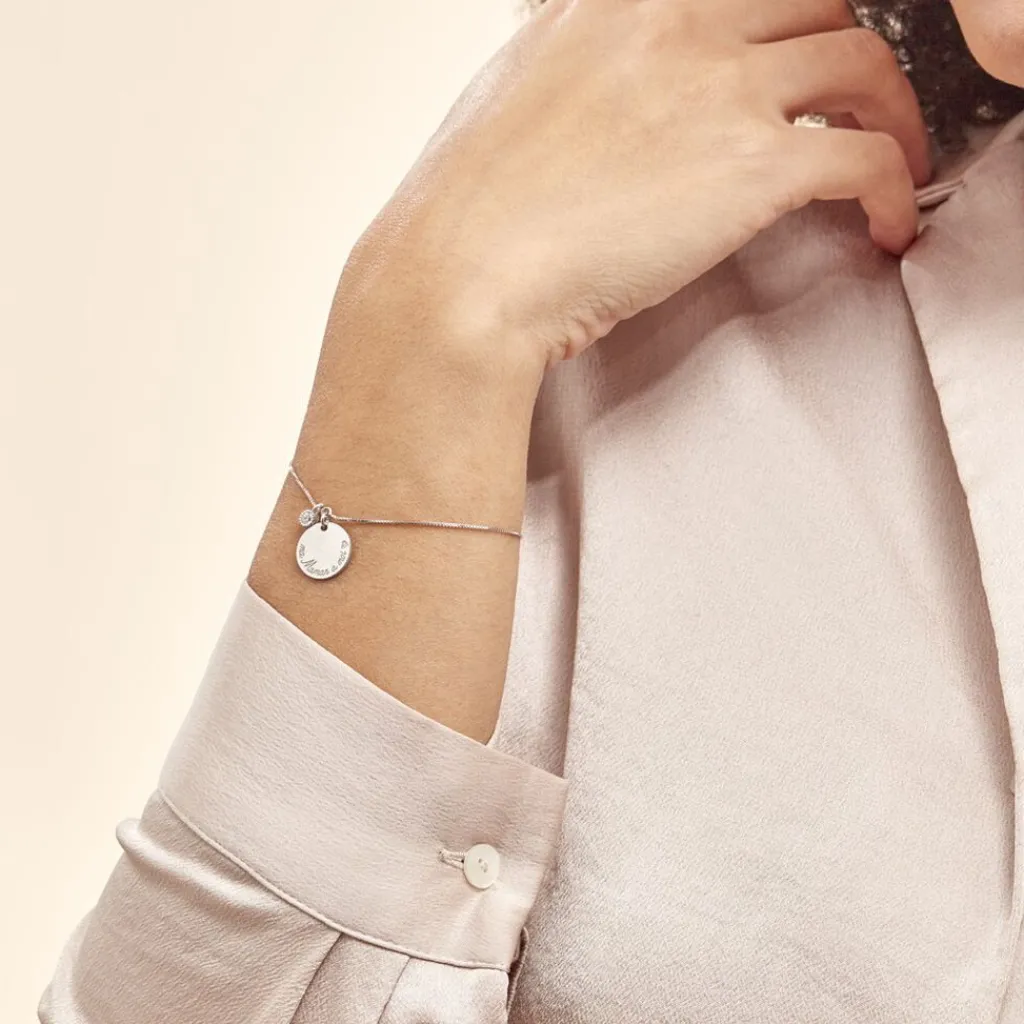 Histoire d'Or Bracelet Argent Raimbaut Oxyde De Zirconium Sale