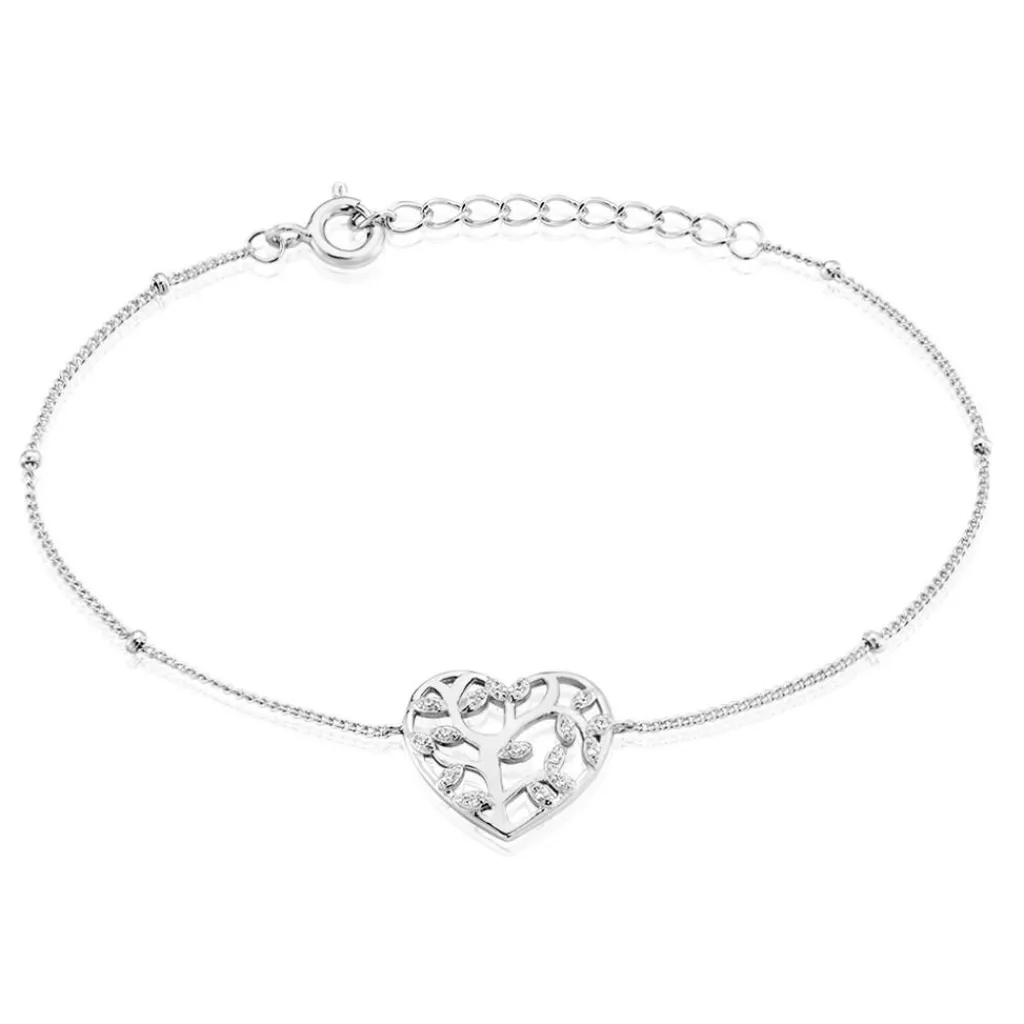 Histoire d'Or Bracelet Argent Rechef Oxydes De Zirconium Best
