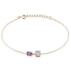 Histoire d'Or Bracelet Argent Rose Brenna Oxyde De Zirconium argent rose oxyde violet Clearance