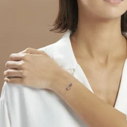 Histoire d'Or Bracelet Argent Rose Brenna Oxyde De Zirconium argent rose oxyde violet Clearance