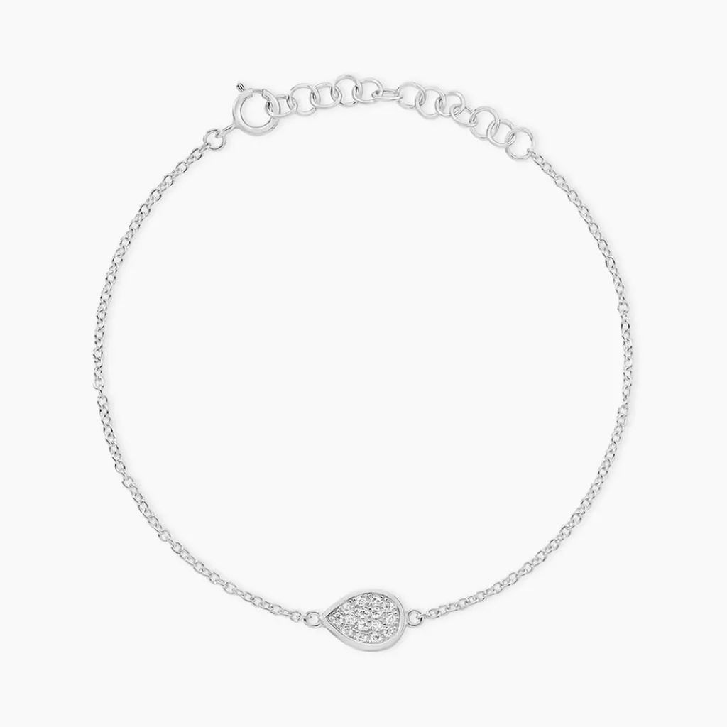 Histoire d'Or Bracelet Argent Tricoria Oxydes De Zirconium Best