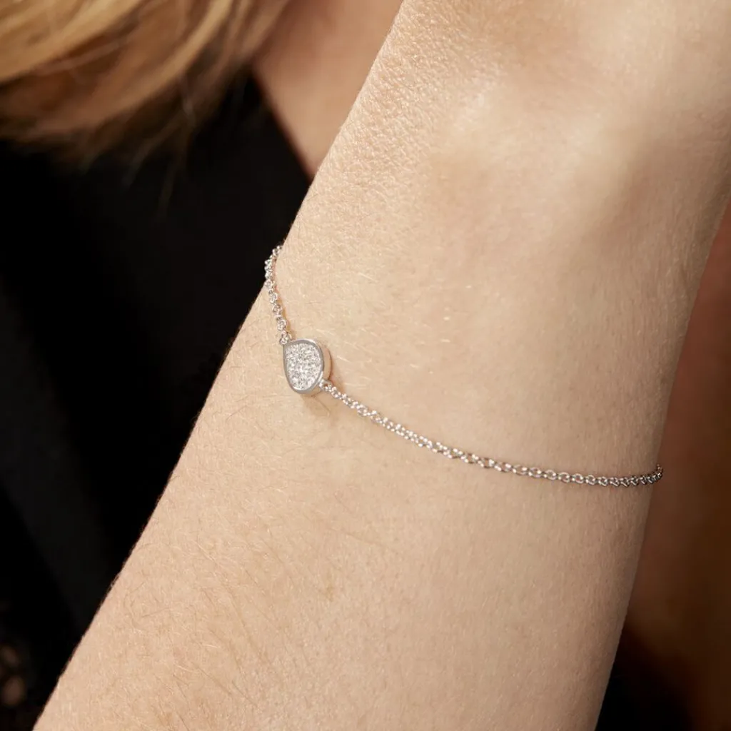 Histoire d'Or Bracelet Argent Tricoria Oxydes De Zirconium Best